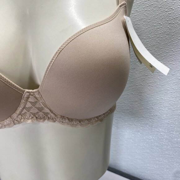 Simone Perele Women’s Subtile 3D Light Padded Plunge Bra Rose Size 34F - Picture 6 of 8